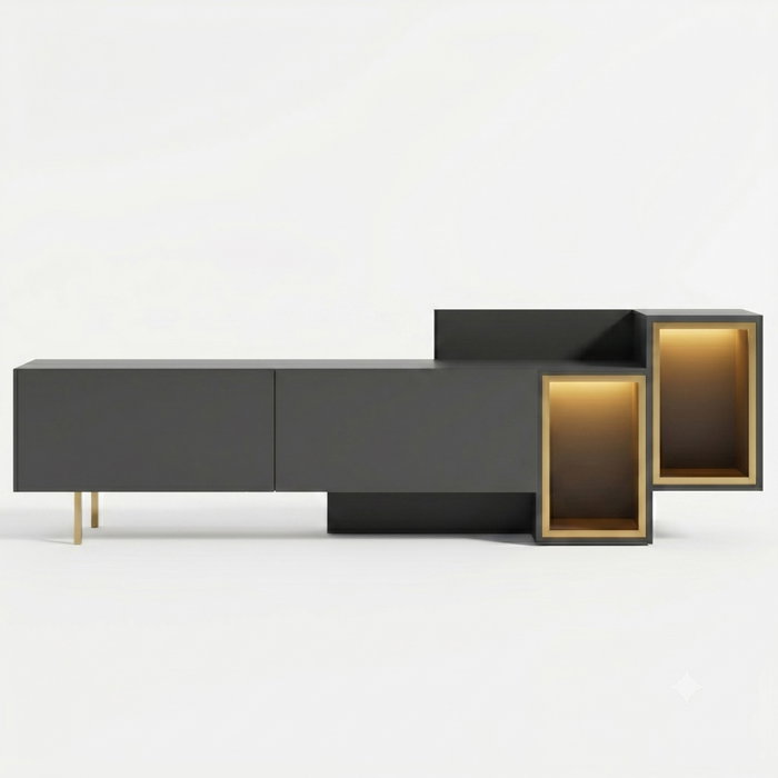 Hanah Home Tenon - Antracita, Dorado